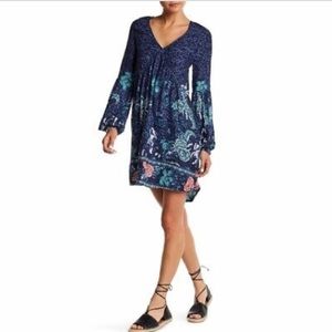 Billabong Long Sleeve Paisley Dress - M